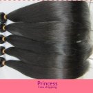 18",virgin brazilian hair extension,remy hair,straight,1b&2,1pcs/lot