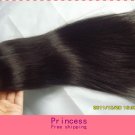20"virgin brazilian human hair extension, straight,1pcs/lot,1b#2