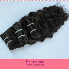 Deep Wave,18"+20",virgin brazilian human hair extension, 2pcs/lot,1b#2 (3.5oz/pc