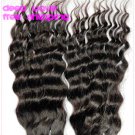 Deep Wave,16"+18"+20",virgin brazilian human hair extension, 3pcs/lot,1b#2 (3.5oz/pc)