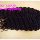 Deep Wave20"+22"+24",virgin brazilian human hair extension, 3pcs/lot,1b#2 (3.5oz/pc)