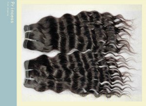 Deep Wave,28"Virgin Brazilian Human Hair Extension, 1pcs/lot,1b#2 (3.5oz/pc)