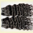 Deep Wave,2pcs*16"+1pcs*18",Virgin Brazilian Human Hair Extension, 3pcs/lot,1b#2 (3.5oz/pc)