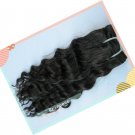 Deep Wave,2pcs*22"+1pcs*24",Virgin Brazilian Human Hair Extension, 3pcs/lot,1b#2 (3.5oz/pc)