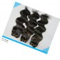 Remy Hair,2pcs*16"+1pcs*18",100%vVrgin Brazilian Hair Extension,Body Wave,3pcs/lot,1b&2(3.5oz/pcs)