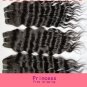 Deep Wave,2pcs*28"Virgin Brazilian Human Hair Extension, 2pcs/lot,1b(3.5oz/pc)