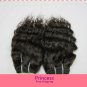 Deep Wave,2pcs*12"Virgin Brazilian Human Hair Extension, 2pcs/lot,1b#2 (3.5oz/pc)