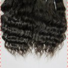 Deep Wave,2pcs*14"Virgin Brazilian Human Hair Extension, 2pcs/lot,1b#2 (3.5oz/pc)