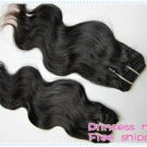 Body Wave,16"+20",virgin brazilian hair extension,remy hair,2pcs/lot,1b&2,(3.5oz/pcs)