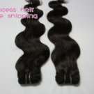 Body Wave,14"+20",virgin brazilian hair extension,remy hair,2pcs/lot,#2,(3.5oz/pcs)