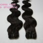 Body Wave,14"+20",virgin brazilian hair extension,remy hair,2pcs/lot,#2,(3.5oz/pcs)