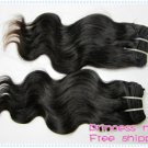 Body Wave,20"+22"virgin brazilian human hair extension, 1pcs/lot,1b#2