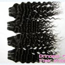 18",virgin brazilian hair extension,remy hair,1b&2,deep wave,1pcs/lot(3.5oz/lot)
