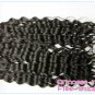 Deep Wave,16",virgin brazilian human hair extension, 1pcs/lot,1b#2 (3.5oz/pc