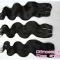 16",virgin brazilian human hair extension, body wave,1pcs/lot,1b#2 (3.5oz/pc