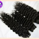 Deep Wave,2pcs*26"Virgin Brazilian Human Hair Extension, 2pcs/lot,1b#2 (3.5oz/pc)
