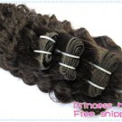 Deep Wave,22"+24",virgin brazilian human hair extension, 2pcs/lot,1b#2 (3.5oz/pc
