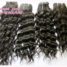 Deep Wave,16"+18",virgin brazilian human hair extension,,2pcs/lot,1b#2 (3.5oz/pc