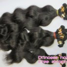 16"+18",virgin brazilian human hair extension, body wave,2pcs/lot,1b#2 (3.5oz/pc