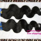 Body Wave,18"+20",virgin brazilian hair extension,remy hair,1b&2,2pcs/lot(3.5oz/lot)