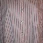 Chico's Pink & White Striped Button Down Shirt 3 16 18