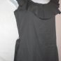 J Crew Gray Ruffle Cotton Sateen Classic Dress Size 0