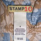 Stamp 10 Beige Blue Paisley Hippie Tank Top 4