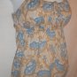 Stamp 10 Beige Blue Paisley Hippie Tank Top 4