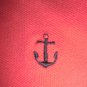 J Crew Bright Pink Cotton Anchor Polo Shirt Size Small