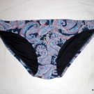 Converse One Star Navy Blue Paisley Bikini Bottoms NWOT M L