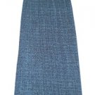 City Knits Black Blue Aqua Design Slinky Long Skirt S