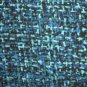 City Knits Black Blue Aqua Design Slinky Long Skirt S