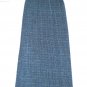 City Knits Black Blue Aqua Design Slinky Long Skirt S