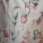 Ann Taylor LOFT White Crop Sleeve Floral Jacket 2 NWOT