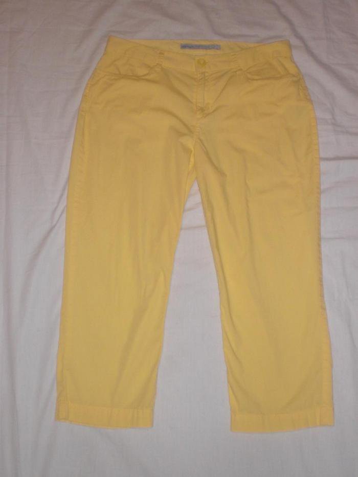 yellow crop pants