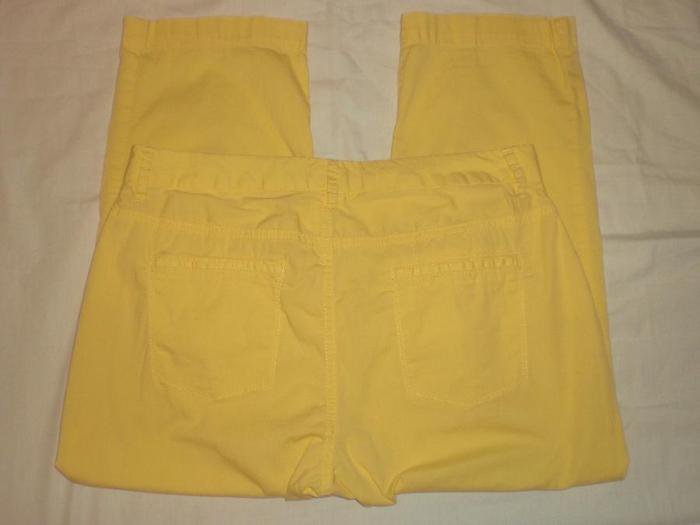 yellow crop pants