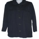 J Crew Navy Blue Crop Sleeve Summer Jacket Coat Size 2