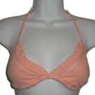 Victoria's Secret Peach Ruffle Triangle Bikini Top M