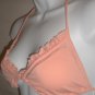 Victoria's Secret Peach Ruffle Triangle Bikini Top M