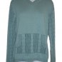 Cabela's Aqua Combed Cotton Knit Sweater Hoodie Small