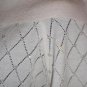 Victor Costa Cowl Neck White Iridescent Sweater NEW S