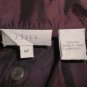 J Jill Embroidered Silk Burgundy Tunic Shirt M Petite