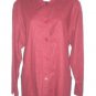 Coldwater Creek Burgundy Linen Rayon Top Jacket Medium