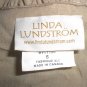 Linda Lundstrom Tan Hippie Boho Chic Summer Top Size 6