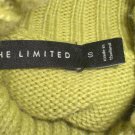 The Limited Pale Green Button Wool Blend Turtleneck  S