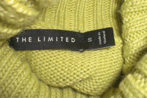 The Limited Pale Green Button Wool Blend Turtleneck  S