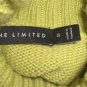 The Limited Pale Green Button Wool Blend Turtleneck  S