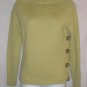 The Limited Pale Green Button Wool Blend Turtleneck  S