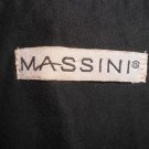 Massini Black & Brown Cotton Skirt 34" Waist Size 12