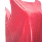 Chico's Ruby Red Velour Sleeveless Shirt 2 Med 12 14